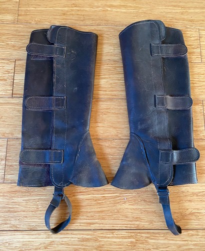 Brown leather horse - brown,