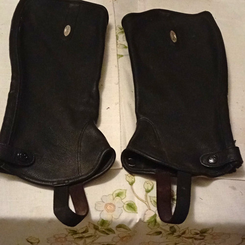 Brogini leather gaiters black - gaiters,