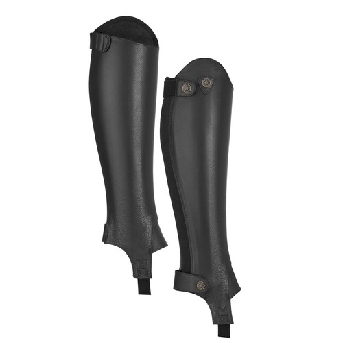 Moretta leather gaiters black - leather,
