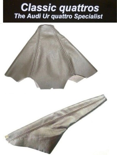 Brown leather hand brake - leather,