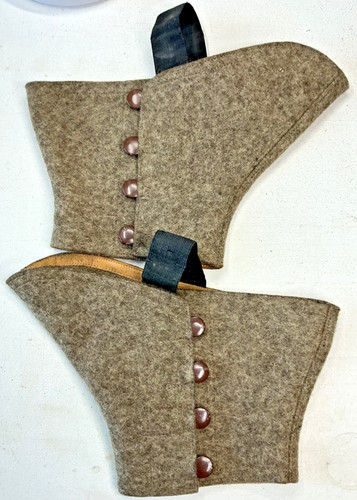 Men wool felt spats - felt,