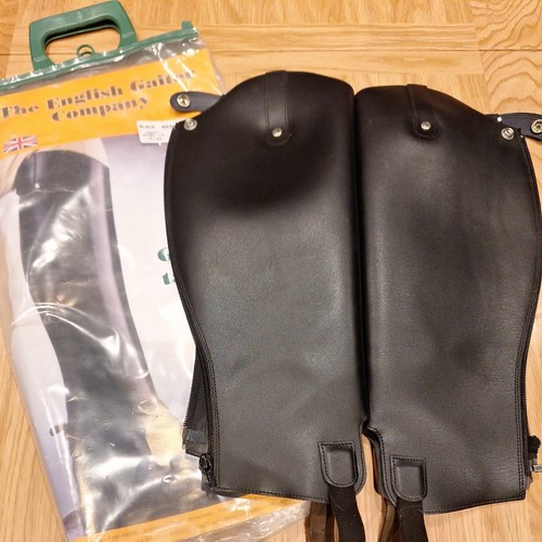 Bkack leather gaiters - bkack,