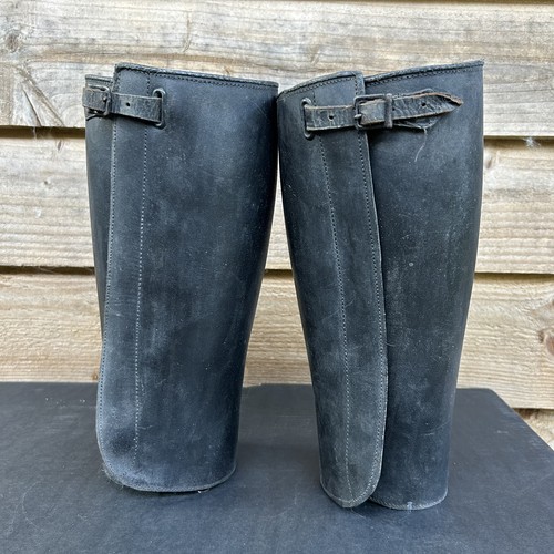 Pair vintage black - black, leather
