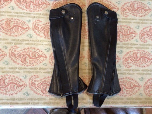 Black riding chaps - chaps, v.v.s